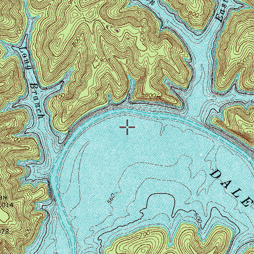 Topographic Map of Goodpasture Bend (historical), TN