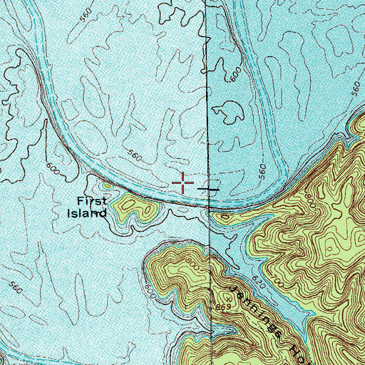 Topographic Map of Keene Bend (historical), TN