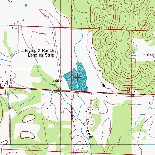 Topographic Map of Salter Lake, AL