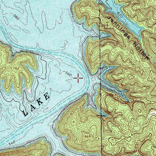 Topographic Map of Sewell Bend (historical), TN