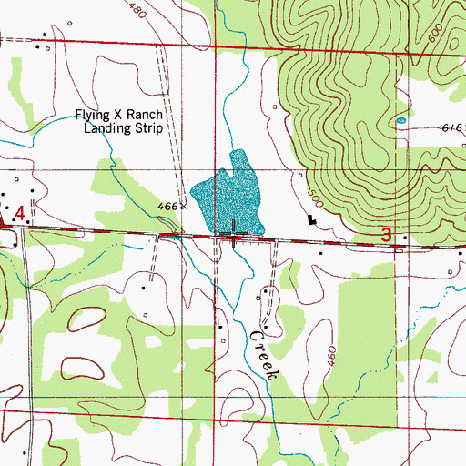 Topographic Map of Salter Dam, AL