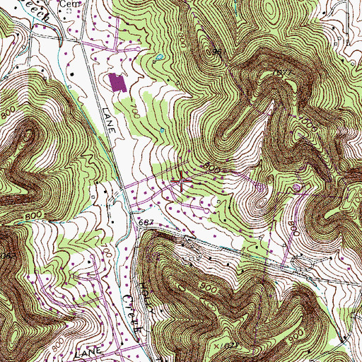 Topographic Map of Forest of Brentwood, TN