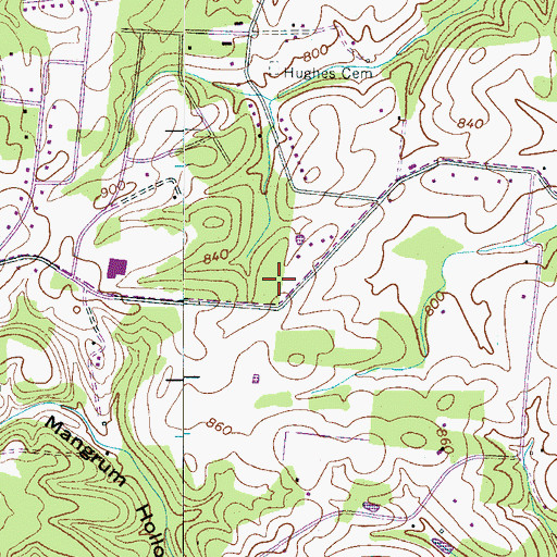 Topographic Map of Lakeview Estates, TN