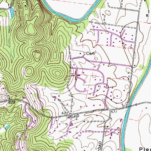 Topographic Map of Sneed Glen, TN