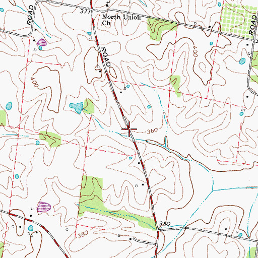 Topographic Map of Tysonville (historical), TN