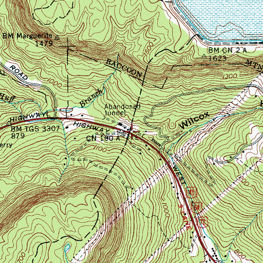 Topographic Map of Cummings Gap, TN