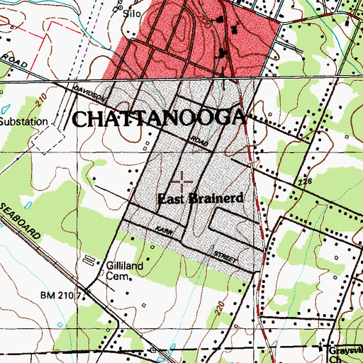Topographic Map of Liles Addition, TN