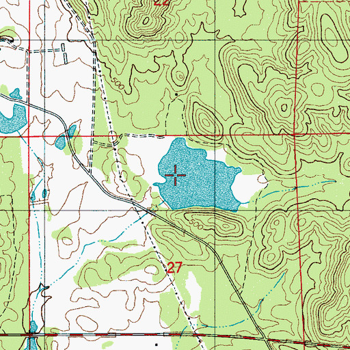 Topographic Map of Goodner Dam, AL