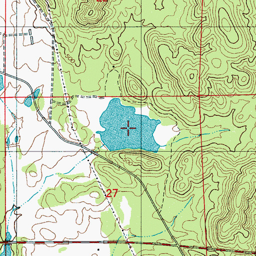 Topographic Map of Goodner Lake, AL