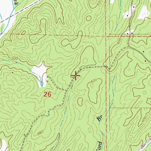 Topographic Map of Robinson Lake Dam, AL