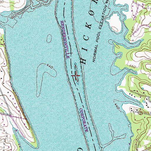 Topographic Map of Lindsley Islands (historical), TN
