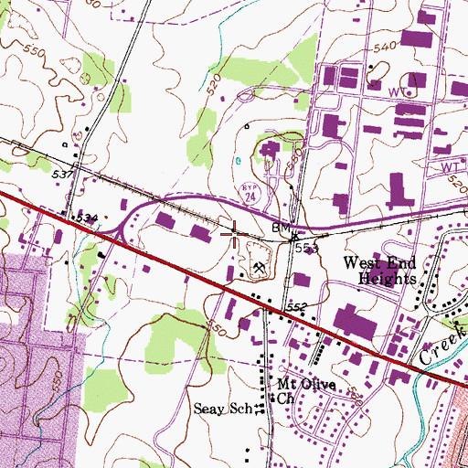 Topographic Map of Pennville (historical), TN
