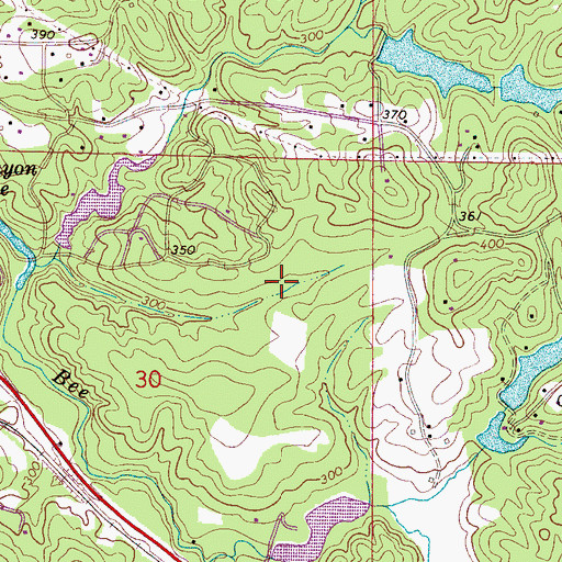 Topographic Map of Canyon Lake Dam Upper, AL