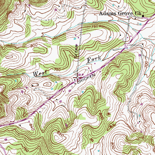 Topographic Map of Tater Peeler (historical), TN