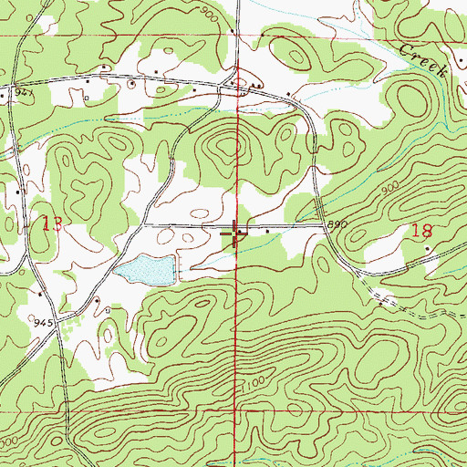 Topographic Map of Blair Number 1 Dam, AL