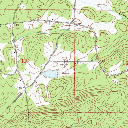 Topographic Map of Blair Number 2 Dam, AL
