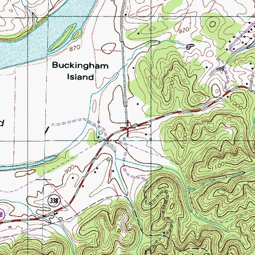 Topographic Map of Revilo (historical), TN