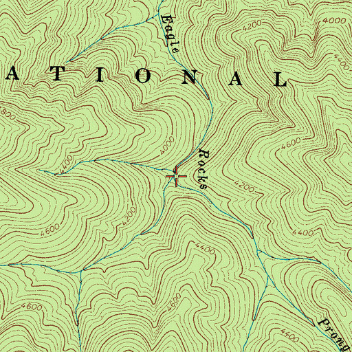 Topographic Map of Shirt Tail Branch, TN