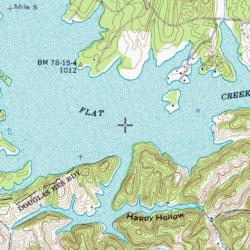 Topographic Map of Silva Branch, TN
