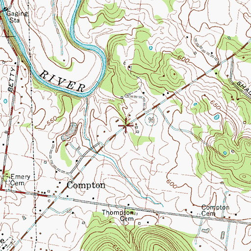 Topographic Map of Brian Manor, TN