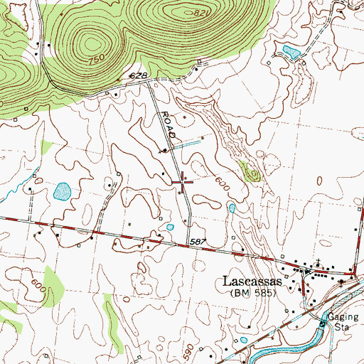 Topographic Map of Canebrake, TN
