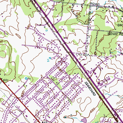 Topographic Map of Cooks Corner, TN