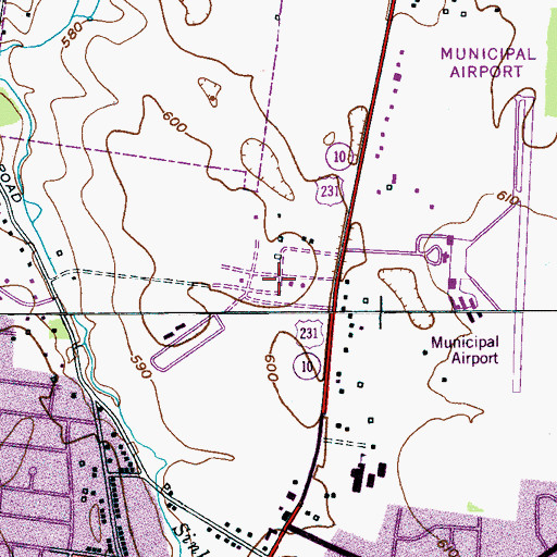Topographic Map of Haynes Haven, TN