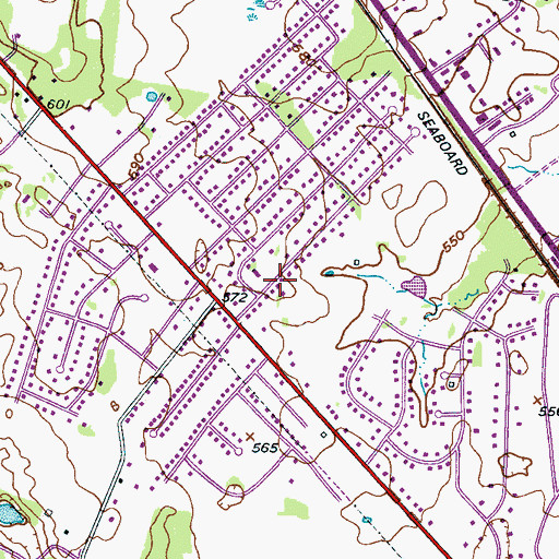 Topographic Map of Hooper Acres, TN