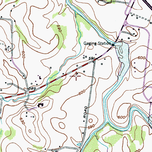 Topographic Map of Joyceland, TN