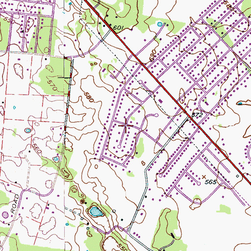 Topographic Map of Joywood, TN