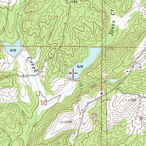 Topographic Map of High Pine Creek Watershed Dam Number 4, AL