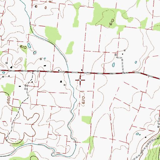 Topographic Map of McNeil Farms, TN