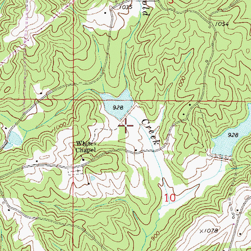Topographic Map of High Pine Creek Watershed Dam Number 5, AL