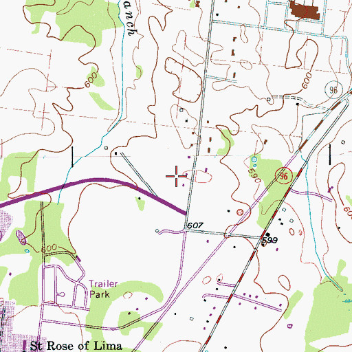 Topographic Map of Quail Run, TN