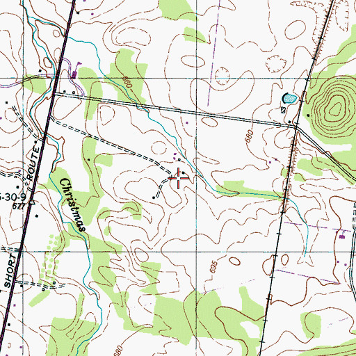 Topographic Map of Steeplechase Meadows, TN