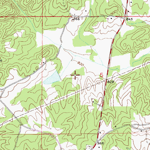 Topographic Map of Schuessler Dam, AL