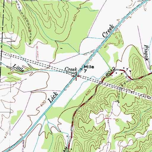 Topographic Map of Lick Creek Canal, TN