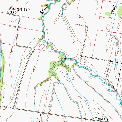 Topographic Map of Riding Switch Slough, TN
