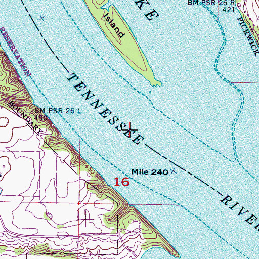 Topographic Map of White Lake (historical), AL