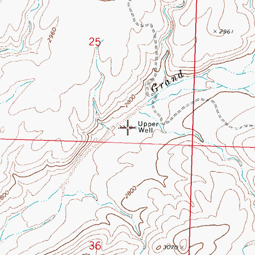 Topographic Map of Upper Well, AZ