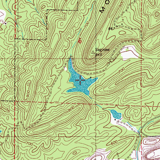 Topographic Map of Fultons Lake, AL