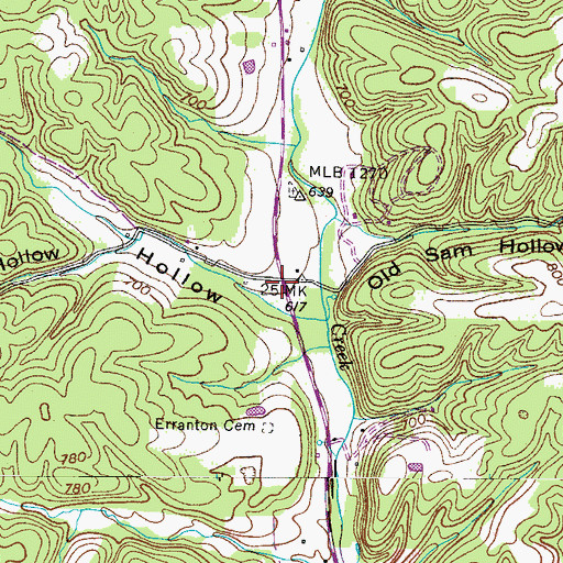 Topographic Map of Fewville (historical), TN