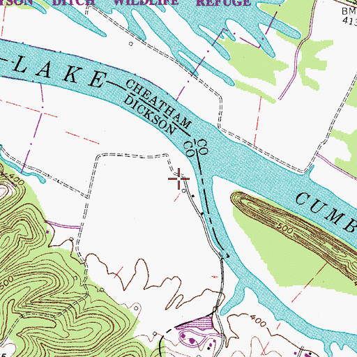Topographic Map of Pardue (historical), TN