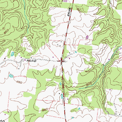 Topographic Map of Woodhaven (historical), TN