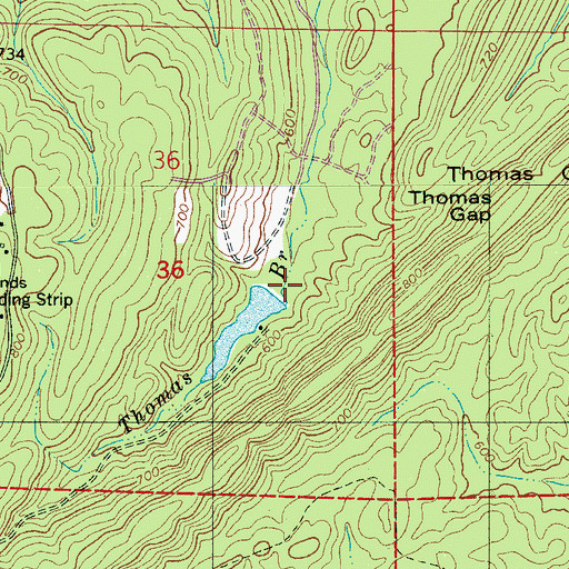 Topographic Map of Kimberly-Clark Dam, AL
