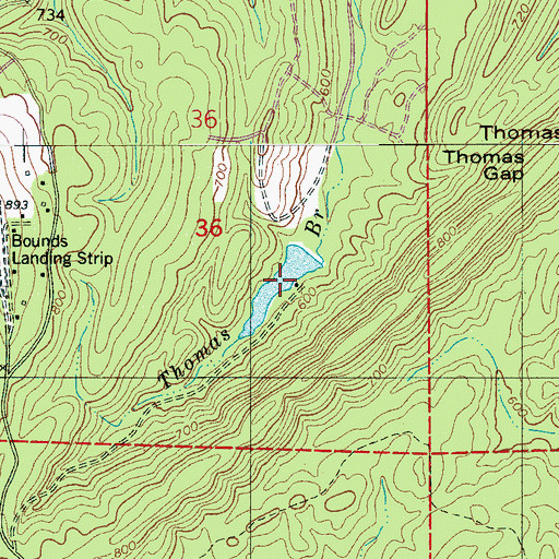 Topographic Map of Kimberly-Clark Lake, AL