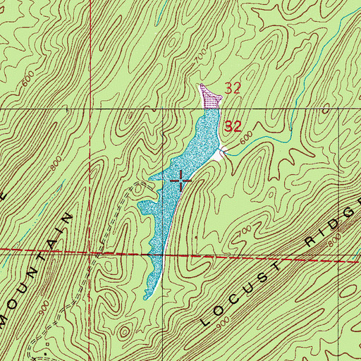 Topographic Map of Kimberly-Clark Lake, AL