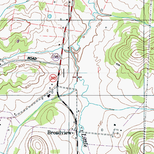 Topographic Map of McKissick Branch, TN