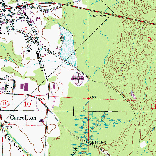 Topographic Map of Kilpatrick Lake, AL