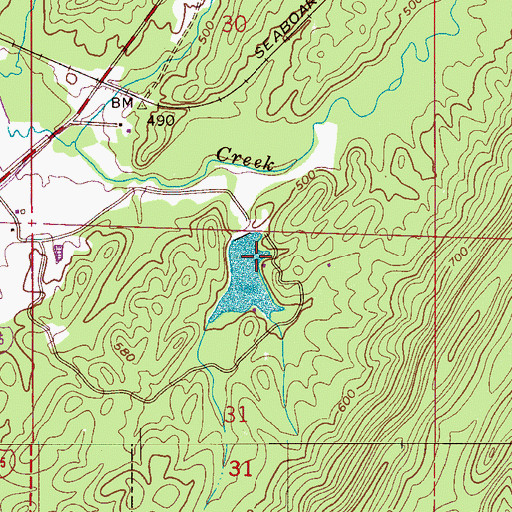 Topographic Map of Dobbin Brothers Dam, AL